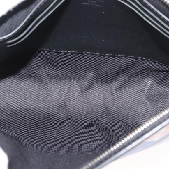 LOUIS VUITTON Damier Graphite Pochette Voyage MM Clutch Bag N60134 Auth 150316