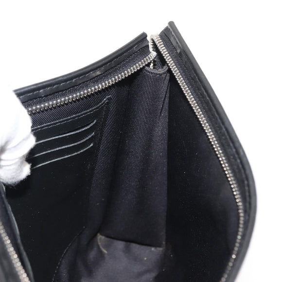 LOUIS VUITTON Damier Graphite Pochette Voyage MM Clutch Bag N60134 Auth 150316