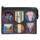 LOUIS VUITTON Damier Graphite Pochette Voyage MM Clutch Bag N60134 Auth 150316-13