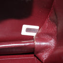 CHANEL Matelasse Double Turn Lock Chain Bag Lamb Skin 2way Navy CC Auth 150317SM-10