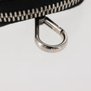 PRADA Pouch Patent leather Silver Auth 150318-7