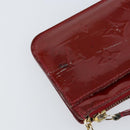 LOUIS VUITTON Vernis Pochette Cle NM Purse Rouge Grunadine M91737 LV Auth 150319-8