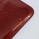 LOUIS VUITTON Vernis Pochette Cle NM Purse Rouge Grunadine M91737 LV Auth 150319-9