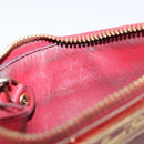 LOUIS VUITTON Vernis Pochette Cle NM Purse Rouge Grunadine M91737 LV Auth 150319-20