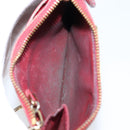 LOUIS VUITTON Vernis Pochette Cle NM Purse Rouge Grunadine M91737 LV Auth 150319-11