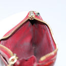 LOUIS VUITTON Vernis Pochette Cle NM Purse Rouge Grunadine M91737 LV Auth 150319-21