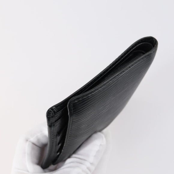 LOUIS VUITTON Monogram Epi Wallet 3 Set Black LV Auth 150323