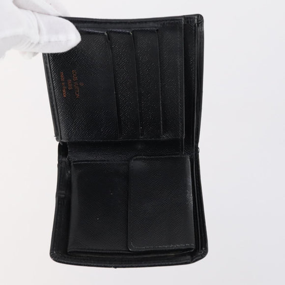 LOUIS VUITTON Monogram Epi Wallet 3 Set Black LV Auth 150323
