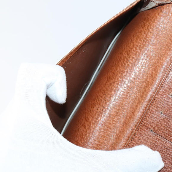 LOUIS VUITTON Monogram Epi Wallet 3 Set Black LV Auth 150323