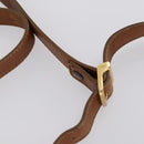 BURBERRY Nova Check Hand Bag Nylon Leather 2 Set Beige Brown Auth 150325-14