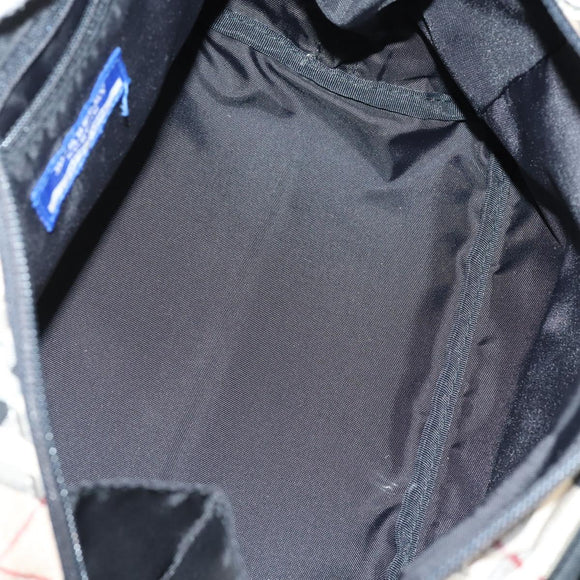 BURBERRY Nova Check Hand Bag Nylon Leather 2 Set Beige Brown Auth 150325