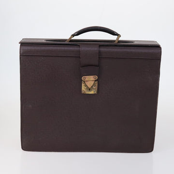 LOUIS VUITTON Taiga Business Bag 2 Set Green Bordeaux LV Auth 150327 - 0