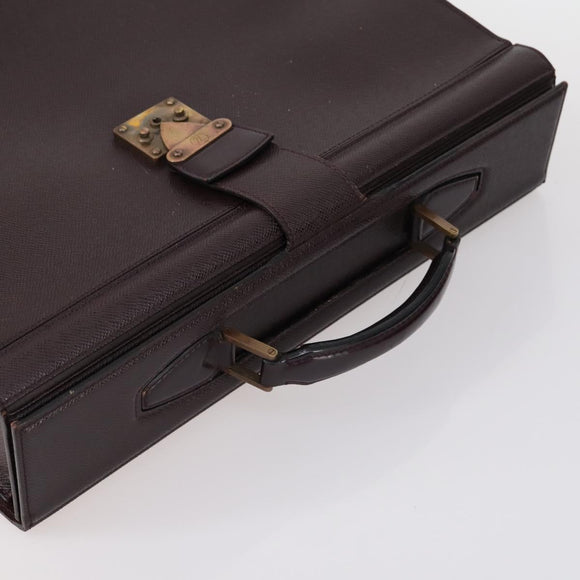 LOUIS VUITTON Taiga Business Bag 2 Set Green Bordeaux LV Auth 150327