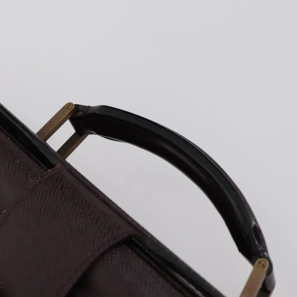 LOUIS VUITTON Taiga Business Bag 2 Set Green Bordeaux LV Auth 150327