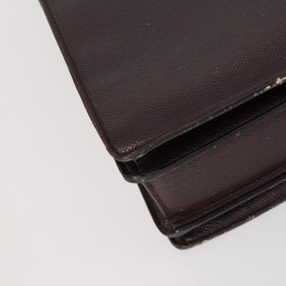 LOUIS VUITTON Taiga Business Bag 2 Set Green Bordeaux LV Auth 150327