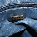 GUCCI GG Supreme Sherry Line Shoulder Bag PVC Navy Gold Auth 150340-17