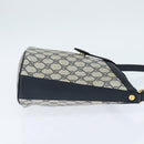 GUCCI GG Supreme Sherry Line Shoulder Bag PVC Navy Gold Auth 150340-4