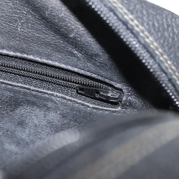 GUCCI GG Supreme Web Sherry Line Bag PVC Black Gold 119 02 088 Auth 150341