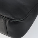 GUCCI Bamboo Hand Bag Leather Black Gold 001 0166 1638 Auth 150344-14