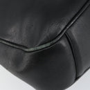 GUCCI Bamboo Hand Bag Leather Black Gold 001 0166 1638 Auth 150344-9