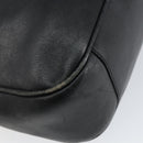 GUCCI Bamboo Hand Bag Leather Black Gold 001 0166 1638 Auth 150344-16