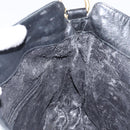 GUCCI Bamboo Hand Bag Leather Black Gold 001 0166 1638 Auth 150344-18