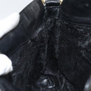 GUCCI Bamboo Hand Bag Leather Black Gold 001 0166 1638 Auth 150344-19