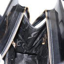 Salvatore Ferragamo Gancini Tote Bag Patent leather Black Gold Auth 150346-18