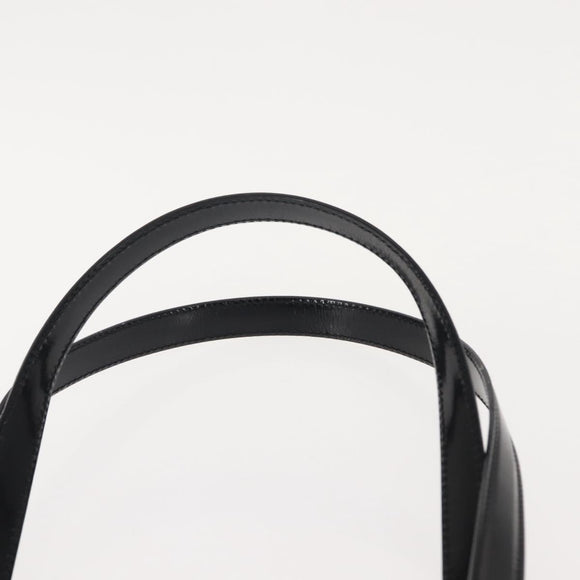 Salvatore Ferragamo Gancini Tote Bag Patent leather Black Gold Auth 150346