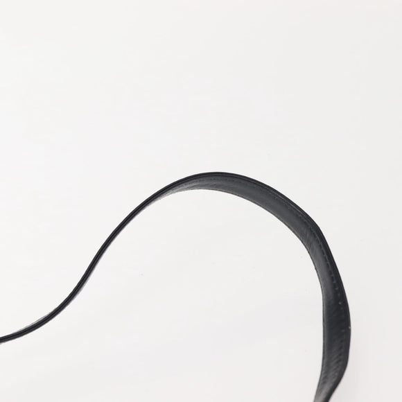 Christian Dior Trotter Canvas Shoulder Bag Navy Gold Auth 150350