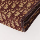 Christian Dior Trotter Canvas Hand Bag Red Gold Auth 150351-11