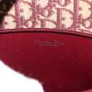 Christian Dior Trotter Canvas Hand Bag Red Gold Auth 150351-15