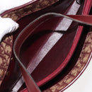 Christian Dior Trotter Canvas Hand Bag Red Gold Auth 150351-19