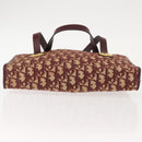 Christian Dior Trotter Canvas Hand Bag Red Gold Auth 150351-9