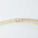 Christian Dior Romantic Trotter Canvas Shoulder Bag PVC White Silver Auth 150352V-9