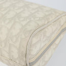 Christian Dior Romantic Trotter Canvas Shoulder Bag PVC White Silver Auth 150352V-15