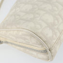 Christian Dior Romantic Trotter Canvas Shoulder Bag PVC White Silver Auth 150352V-18