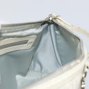 Christian Dior Romantic Trotter Canvas Shoulder Bag PVC White Silver Auth 150352V-21
