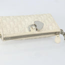 Christian Dior Romantic Trotter Canvas Shoulder Bag PVC White Silver Auth 150352V-6