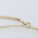 Christian Dior Romantic Trotter Canvas Shoulder Bag PVC White Silver Auth 150352V-8