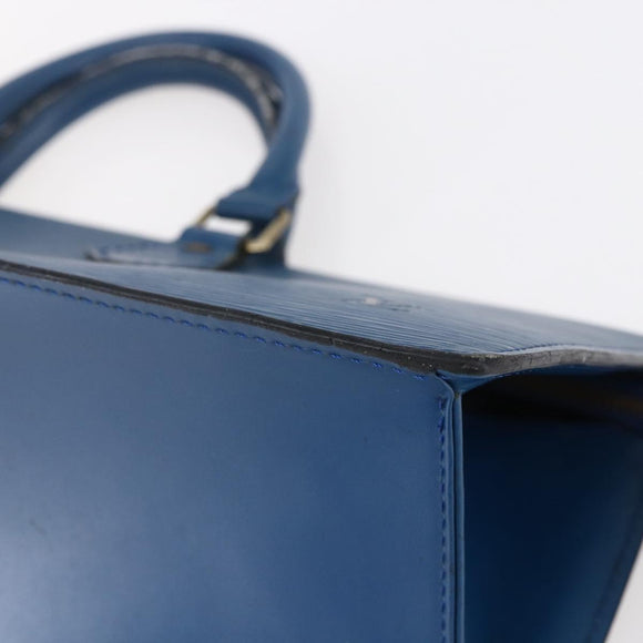 LOUIS VUITTON Epi Sac Triangle Hand Bag Blue M52095 LV Auth 150353