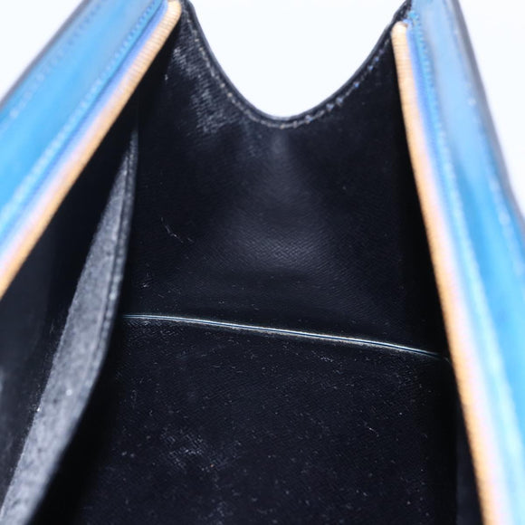 LOUIS VUITTON Epi Sac Triangle Hand Bag Blue M52095 LV Auth 150353