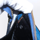 LOUIS VUITTON Epi Sac Triangle Hand Bag Blue M52095 LV Auth 150353-12