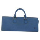 LOUIS VUITTON Epi Sac Triangle Hand Bag Blue M52095 LV Auth 150353-13