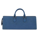LOUIS VUITTON Epi Sac Triangle Hand Bag Blue M52095 LV Auth 150353-2