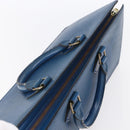 LOUIS VUITTON Epi Sac Triangle Hand Bag Blue M52095 LV Auth 150353-6