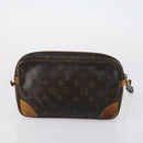 LOUIS VUITTON Monogram Marly Dragonne GM Clutch Bag 2 Set M51825 LV Auth 150355-11