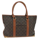 LOUIS VUITTON Monogram Sac Weekend PM Hand Bag M42425 LV Auth 150361-1