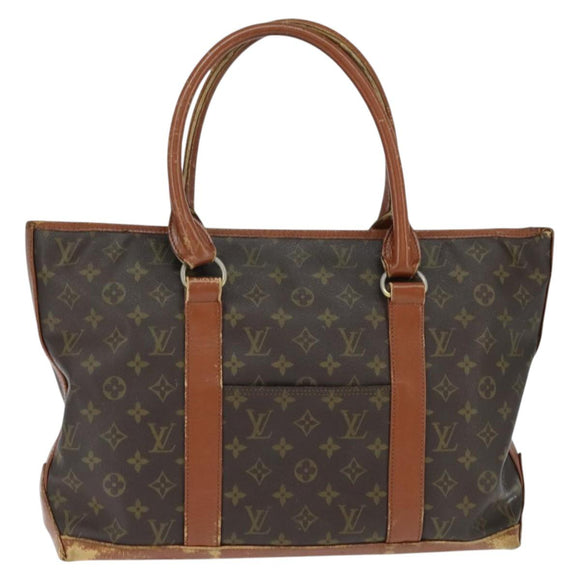 LOUIS VUITTON Monogram Sac Weekend PM Hand Bag M42425 LV Auth 150361
