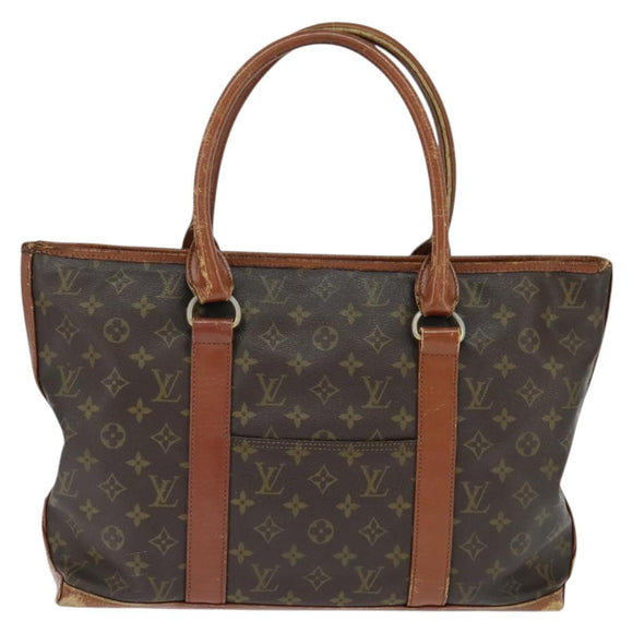 LOUIS VUITTON Monogram Sac Weekend PM Hand Bag M42425 LV Auth 150361
